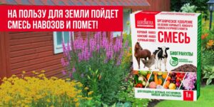 На пользу для земли пойдет смесь навозов и помет!